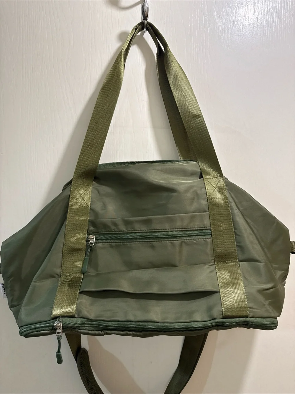 Foldie Olive Green Men’s Duffel Bag with Multiple Compartments
